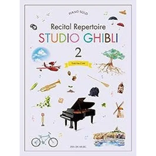 Studio Ghibli - Recital Repertoire Book 2: Intermediate Level Piano Solo - Paperback