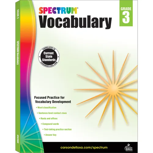 Spectrum Vocabulary, Grade 3: Volume 86 - Paperback
