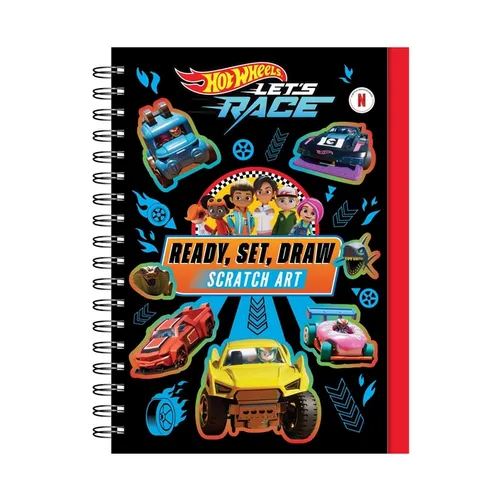 Hot Wheels Let's Race: Ready, Set, Draw - Scratch Art - Hardcover