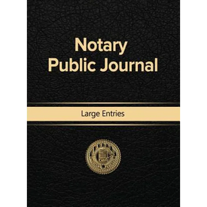 Notary Public Journal Large Entries - Hardcover