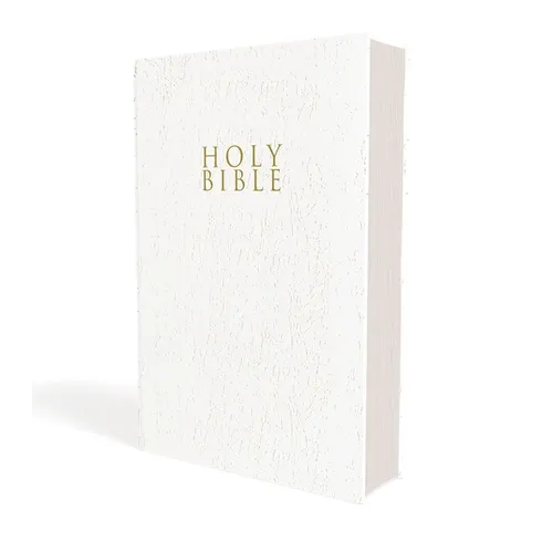 Niv, Gift and Award Bible, Leather-Look, White, Red Letter Edition, Comfort Print - Paperback