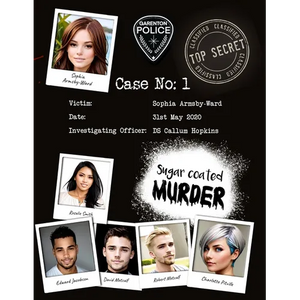 Case 1 - Sugar Coated Murder: The Blue Coconut - Cold Case Mystery Crime Police File Game - Paperback