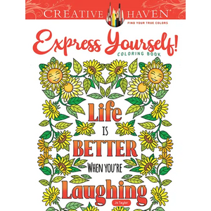 Creative Haven Express Yourself! Coloring Book - Paperback