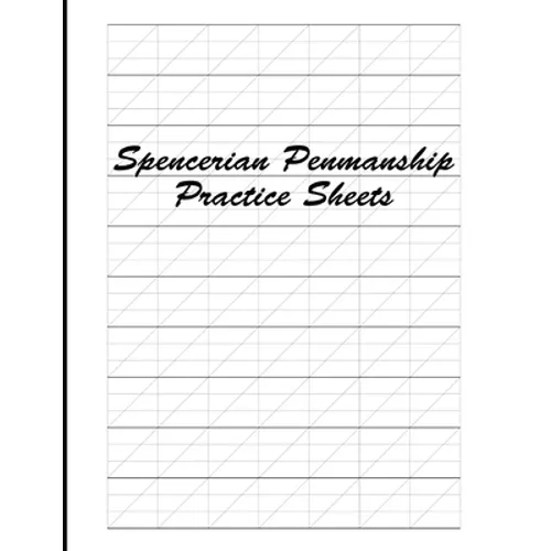 Spencerian Penmanship Practice Sheets: Cursive Style Handwriting Worksheets for Kids and Adults - Paperback