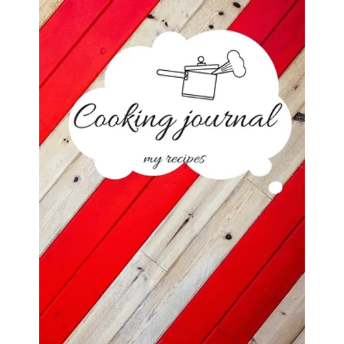 Recipe Book to Write in, Cooking Jurnal Notes, 102 pages, 8.5"x11" - Paperback