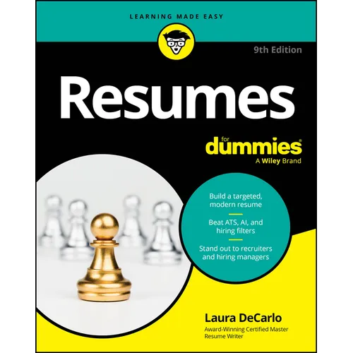 Resumes for Dummies - Paperback