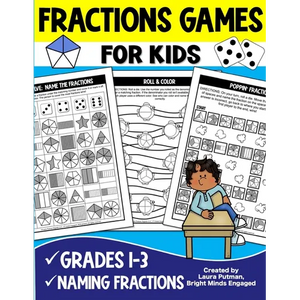 Fractions Games for Kids - Paperback