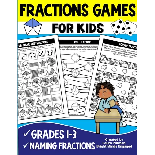 Fractions Games for Kids - Paperback