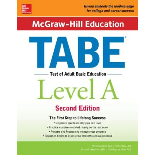 McGraw-Hill Education Tabe Level A, Second Edition - Paperback