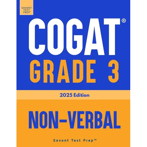 COGAT Grade 3 Non-Verbal: 3 Practice Tests Level 9 - Paperback
