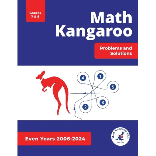 Math Kangaroo Problems and Solutions - Grades 7 & 8 - Even Years - Paperback