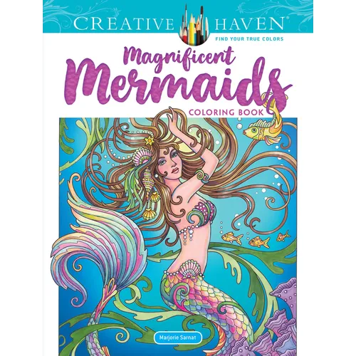 Creative Haven Magnificent Mermaids Coloring Book - Paperback