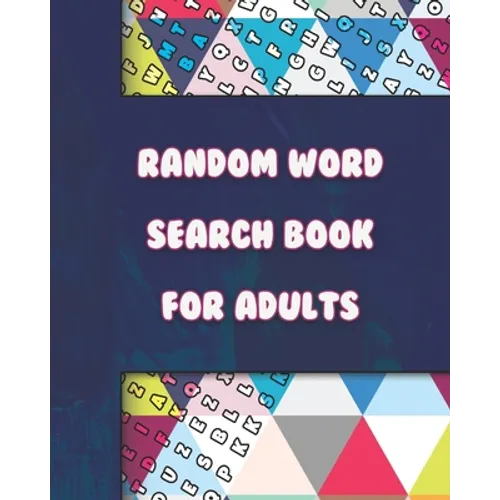 Large Print Word-Finds Puzzle - Random Word Search Book for Adults - 100 Puzzles - Paperback