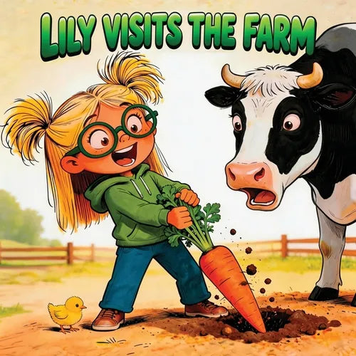 Lily Visits the Farm: A Children's Farm Animal Picture Book and Short Story for Preschool Kids Ages 3-5 About Friendly Farm Animals, Gardening, and Li - Paperback