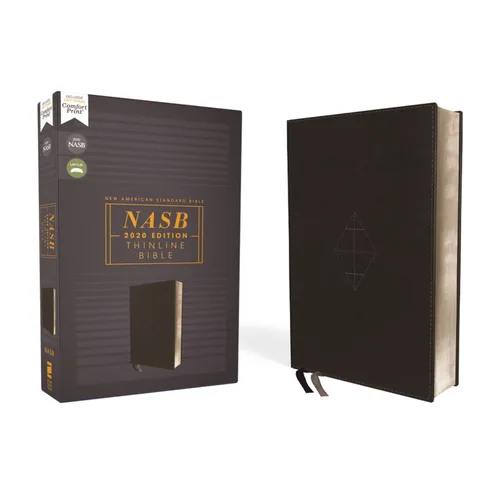 Nasb, Thinline Bible, Leathersoft, Black, Red Letter Edition, 2020 Text, Comfort Print - Imitation Leather