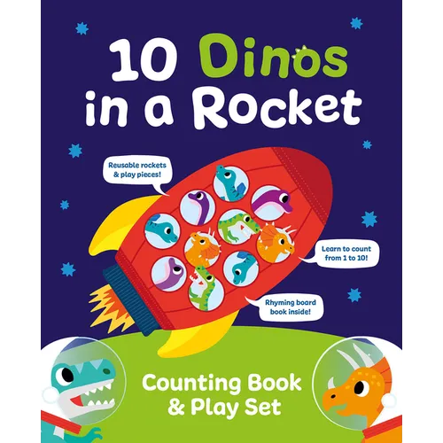 10 Dinos in a Rocket - Hardcover