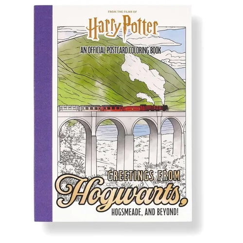 Harry Potter: Greetings from Hogwarts, Hogsmeade, and Beyond!: An Official Postcard Coloring Book - Paperback