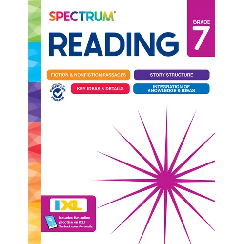 Spectrum Reading Workbook, Grade 7 - Paperback
