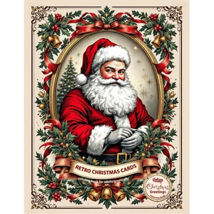 Retro christmas cards coloring book for adults grayscale. Vintage christmas greetings coloring book: Old fashioned christmas coloring book - Paperback