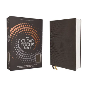 Niv, Clear Focus Bible, Leathersoft, Charcoal Brown: Read More of the Bible with Better Focus Using the Bionic Reading Method - Imitation Leather