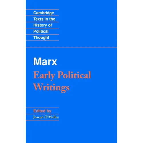 Marx: Early Political Writings - Paperback