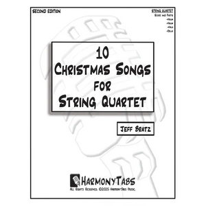 10 Christmas Songs for String Quartet: Second Edition - Paperback