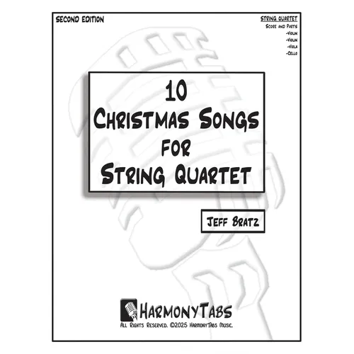 10 Christmas Songs for String Quartet: Second Edition - Paperback